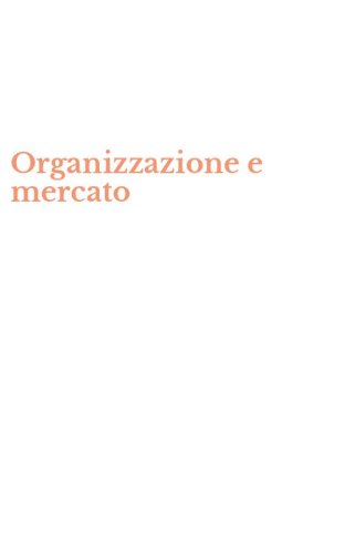 Organizzazione e mercato