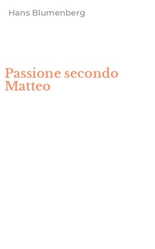 Passione secondo Matteo
