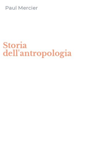 Storia dell'antropologia