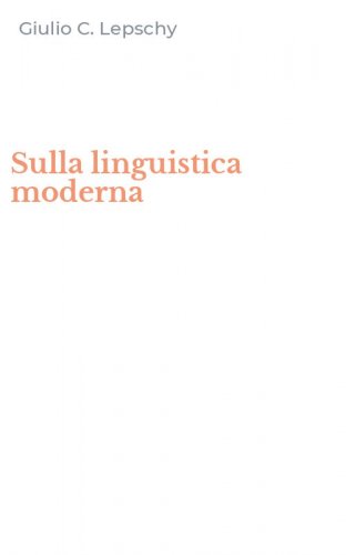 Sulla linguistica moderna
