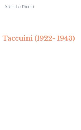 Taccuini (1922-1943)