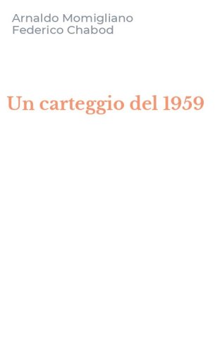 Un carteggio del 1959