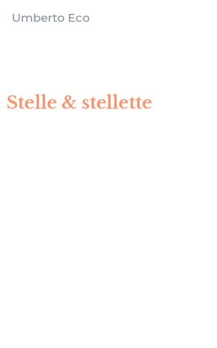 Stelle & stellette