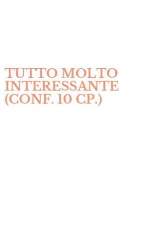 TUTTO MOLTO INTERESSANTE (CONF. 10 CP.)