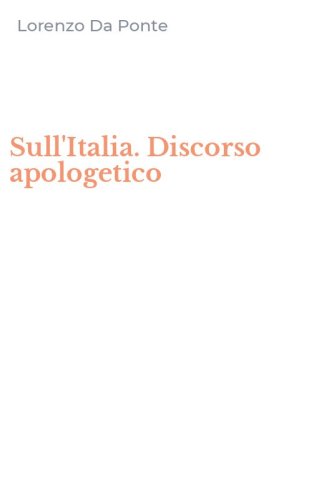 Sull'Italia. Discorso apologetico