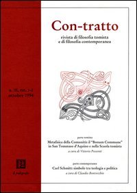 Con-tratto. Rivista di filosofia tomista e di filosofia contemporanea vol. 1-2