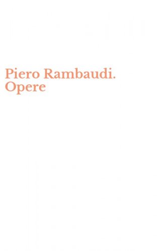 Piero Rambaudi. Opere