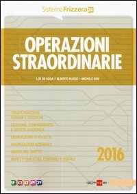 Operazioni straordinarie