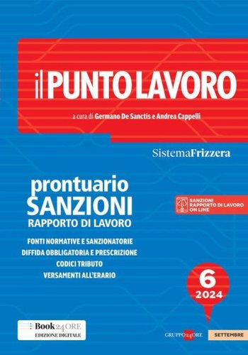 Il punto lavoro. Prontuario sanzioni rapporto di lavoro