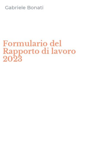 Formulario del Rapporto di lavoro 2023