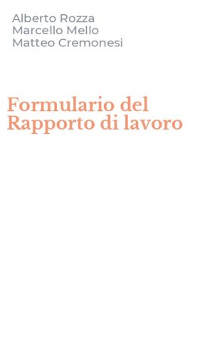 Formulario del Rapporto di lavoro