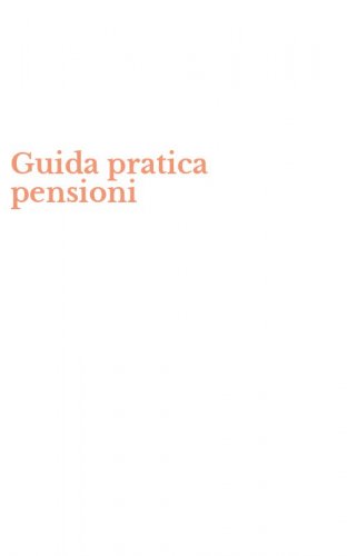 Guida pratica pensioni