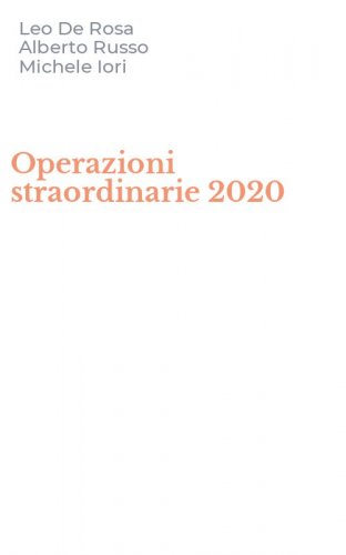 Operazioni straordinarie 2020