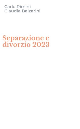 Separazione e divorzio 2023