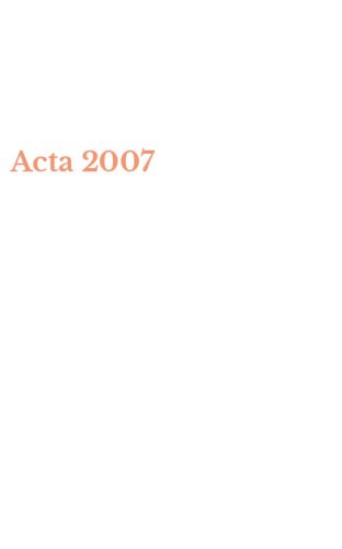 Acta 2007