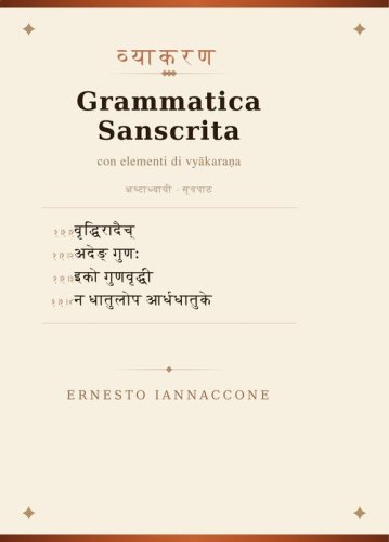 Grammatica sanscrita con elementi di vyakarana