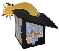 LANTERNA PRESEPE (CONF. 10 PZ.) - CONFEZIONE DA 10 PEZZI