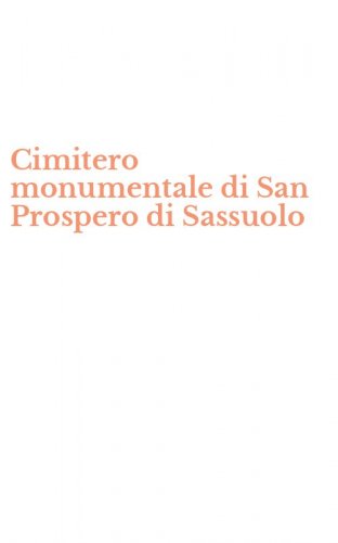 Cimitero monumentale di San Prospero di Sassuolo