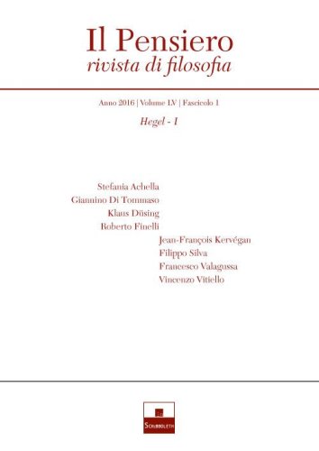 Il pensiero. Rivista di filosofia