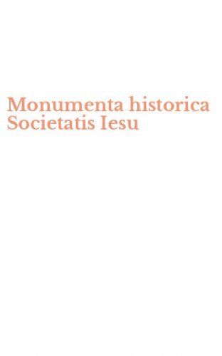 Monumenta historica Societatis Iesu
