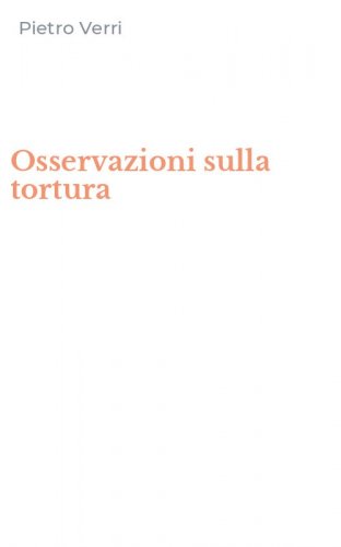 Osservazioni sulla tortura