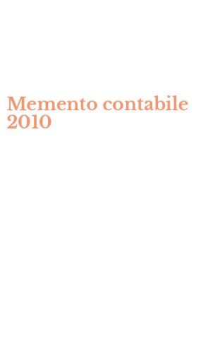 Memento contabile 2010
