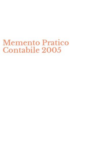 Memento Pratico Contabile 2005