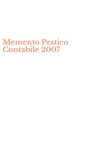 Memento Pratico Contabile 2007