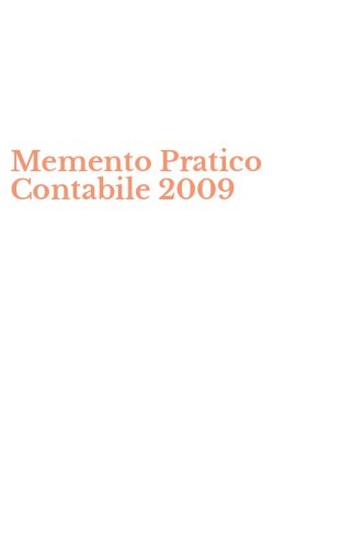 Memento Pratico Contabile 2009