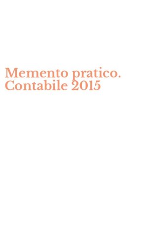 Memento pratico. Contabile 2015