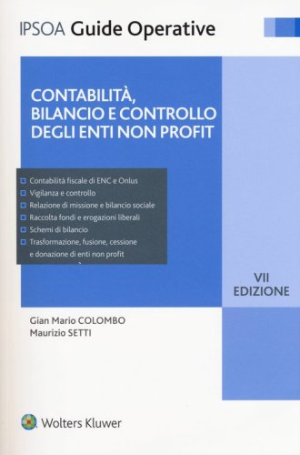 Contabilit&agrave;, bilancio e controllo degli enti non profit