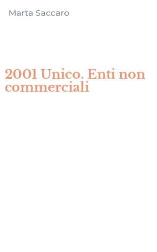 2001 Unico. Enti non commerciali