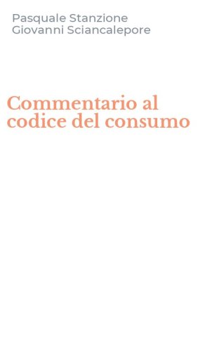 Commentario al codice del consumo