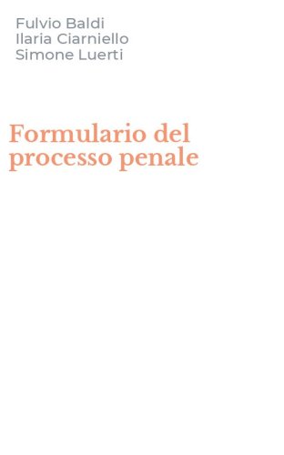 Formulario del processo penale