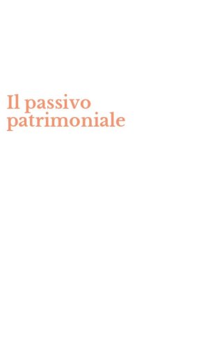 Il passivo patrimoniale
