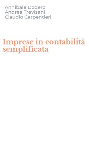 Imprese in contabilit&agrave; semplificata