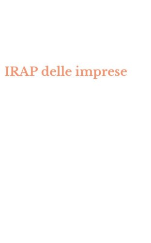 IRAP delle imprese