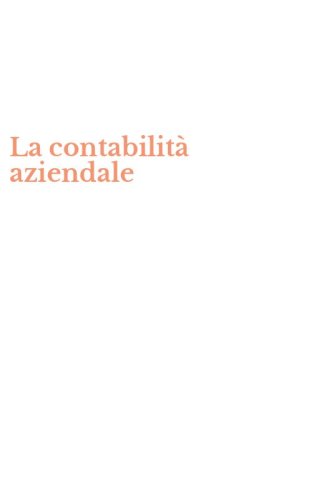 La contabilit&agrave; aziendale