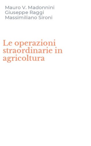 Le operazioni straordinarie in agricoltura