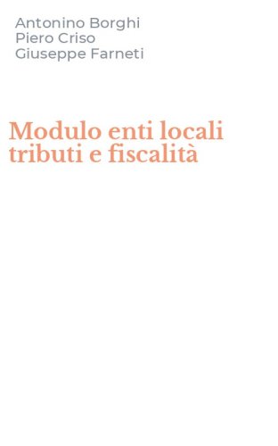Modulo enti locali tributi e fiscalit&agrave;