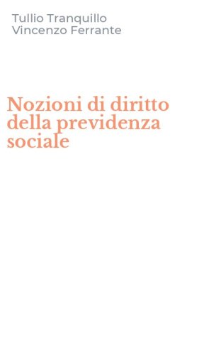 Nozioni di diritto della previdenza sociale