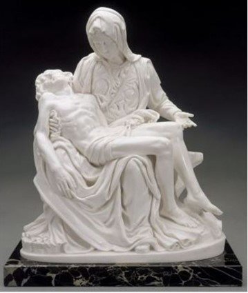 PIETA' DI MICHELANGELO - Altezza 28 cm