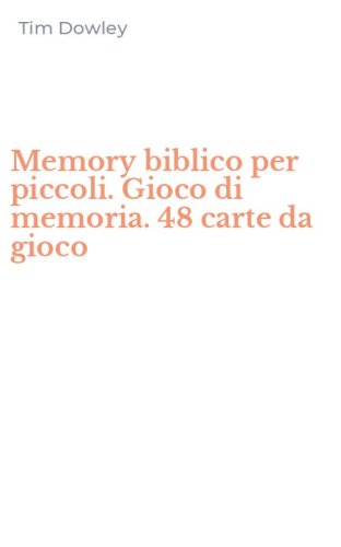 Memory biblico per piccoli. Gioco di memoria. 48 carte da gioco