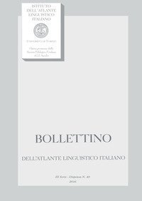 Bollettino dell'Atlante Linguistico Italiano. 3&ordf; serie