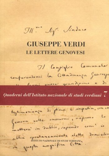 Giuseppe Verdi. Le lettere genovesi