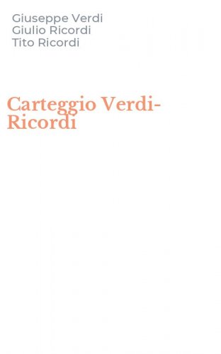 Carteggio Verdi-Ricordi