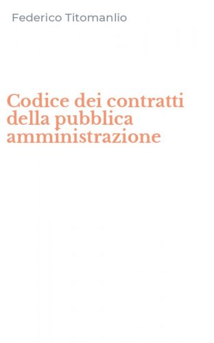 Codice dei contratti della pubblica amministrazione