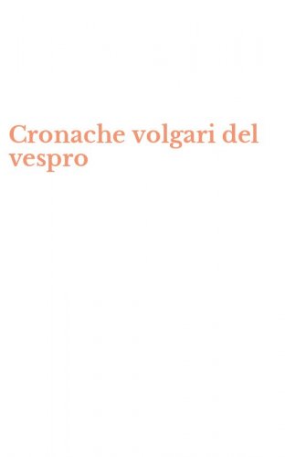 Cronache volgari del vespro