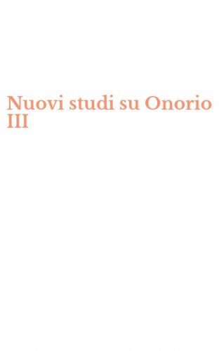 Nuovi studi su Onorio III