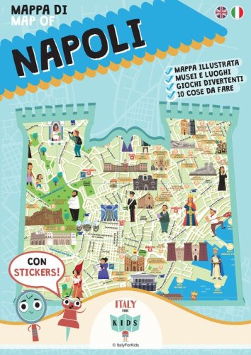 Mappa di Napoli. Con adesivi